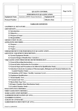 Autoclave Performance Qualification Protocol | PDF | Sterilization ...