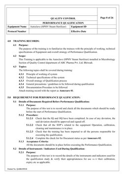 Autoclave Performance Qualification Protocol | PDF | Sterilization ...