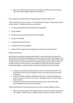  Jabir (ra) is reported to have said that “At-Taghut is soothsayers (fortune tellers) 
upon who the devil alights and every