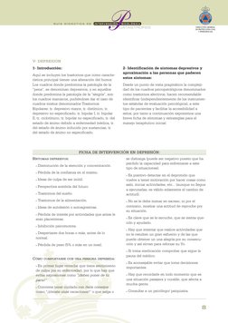 V- DEPRESIÓN
1- Introducción:
Aquí se incluyen los trastornos que como caracte-
rística principal tienen una alteración del h