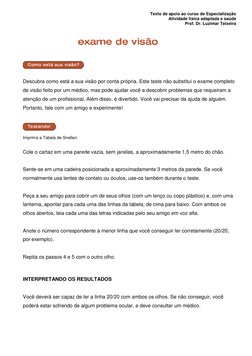 Texto de apoio ao curso de Especialização 
Atividade física adaptada e saúde 
Prof. Dr. Luzimar Teixeira 
 
 
 
 
 
 
 
 
 
D