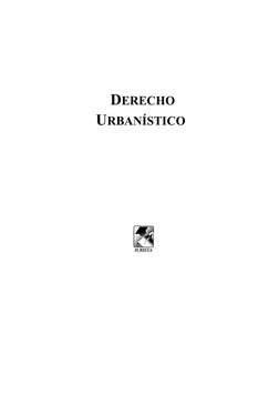 DERECHO 
URBANÍSTICO
JURISTA
