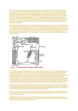 line of track, two large engine sheds, a miniature ferro-concrete overbridge with flanking walls and approach 
road, and a fi