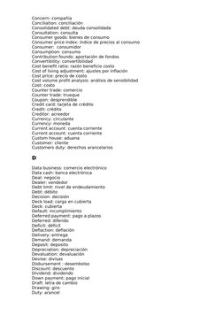 Glosario Contable Inglés-Español | PDF | Cepo | Valor presente neto