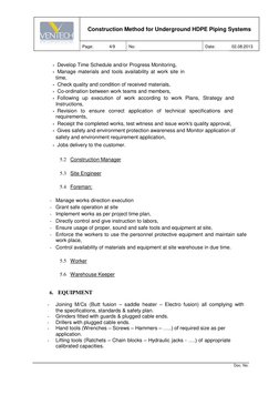 Underground HDPE Pipe Installation Guide | PDF | Pipe (Fluid Conveyance ...