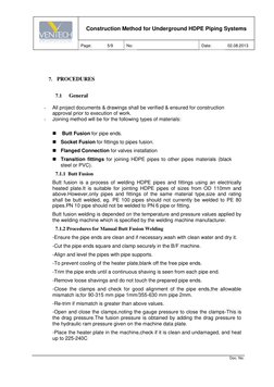 Underground HDPE Pipe Installation Guide | PDF | Pipe (Fluid Conveyance ...