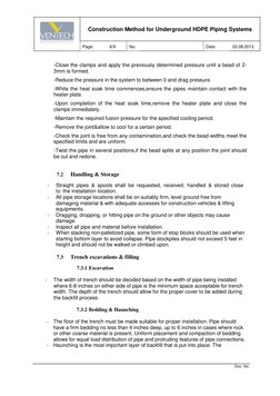 Underground HDPE Pipe Installation Guide | PDF | Pipe (Fluid Conveyance ...