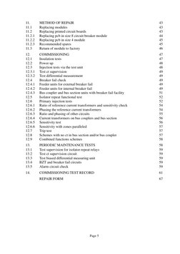 Page 5
11.
METHOD OF REPAIR
43
11.1
Replacing modules
43
11.2
Replacing printed circuit boards
43
11.2.1
Replacing pcb in siz