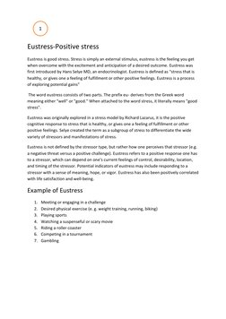 Eustress vs. Distress: Definitions & Examples | PDF | Stress (Biology ...