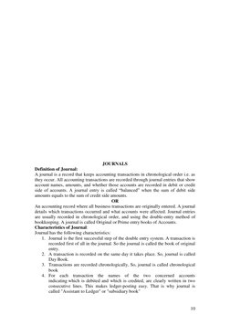 10 
 
 
 
 
 
 
 
 
 
 
 
 
 
 
 
 
 
 
 
 
 
 
 
 
 
JOURNALS 
Definition of Journal:  
A journal is a record that keeps a