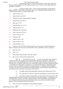 f.          Environment Clearances issued by the Department of Environment and Natural
Resources dated S