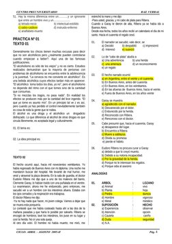 CENTRO PREUNIVERSITARIO 
RAZ. VERBAL
51. Hay la misma diferencia entre un.............y un ignorante 
que entre un hombre viv