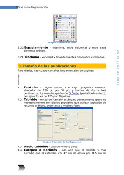 9Qué es la Diagramación…
2 6  d e  j u l i o  d e  2 0 0 9
Imagen 4 Ventana de color
3.20.Espaciamiento -  interlínea,  entre