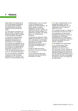 Cuaderno Técnico Schneider n° 143 / p. 5
Hasta finales de la década de los
70, los interruptores automáticos
MT (media tensió