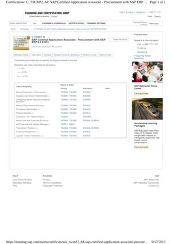 Sap MM Certification Content | PDF