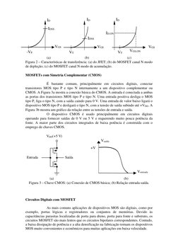 VGS 
ID 
-VP 
IDSS 
 
VGS 
ID 
VT 
IDSS 
 
VGS 
ID 
VGS,ON 
ID,ON
VT 
 
(a)  
 
 
(b) 
 
 
 
(c) 
Figura 2 – Característica
