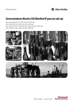Servovariadores Kinetix 350 EtherNet/IP para un solo eje
Números de catálogo 2097-V31PR0-LM, 2097-V31PR2-LM, 
2097-V32PR0-LM,