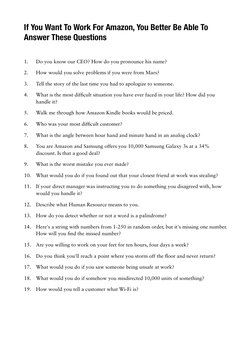Essential Amazon Interview Questions | PDF | Career & Growth | Games ...
