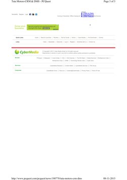 Tata Motors CRM Dms PDF | PDF | Customer Relationship Management | Web ...