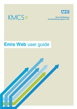 EMIS Web User Guide for Practices | PDF | World Wide Web | Internet & Web