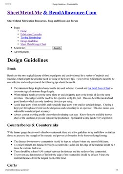 Sheet Metal Design Guidelines | PDF | Sheet Metal | Procedural Knowledge