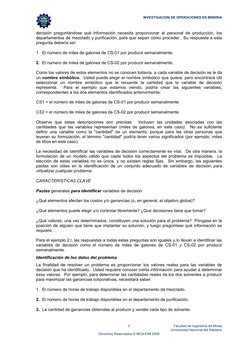 INVESTIGACION DE OPERACIONES EN MINERIA 
 
Facultad de Ingeniería de Minas 
Universidad Nacional del Altiplano 
Derechos Rese
