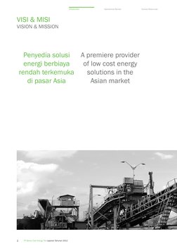 Berau Coal Annual Report 2012 | PDF | Business