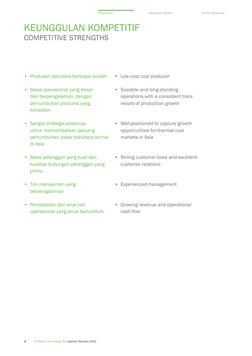 Berau Coal Annual Report 2012 | PDF | Business