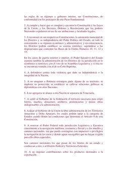 las reglas de su régimen y gobierno interior, sus Constituciones, de 
conformidad con los principios de este Pacto Fundamenta