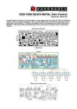 Modificação do Pedal DOD FX86 Death Metal | PDF