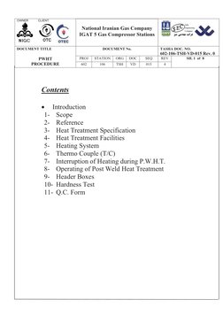 Pwht Procedure.pdf PWHT Procedure for IGAT 5 Gas Stations | PDF | Welding | Construction
