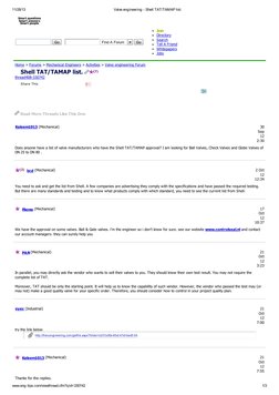 Valve Engineering - Shell TAT - TAMAP Discussion | PDF | Valve | Leak