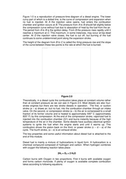 Figure 1.0 is a reproduction of pressure-time diagram of a diesel engine. The lower 
curvy part of which is a dotted line, is