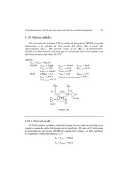 Consideraciones eléctricas en la interconexión de circuitos integrados
41
1.10. Optoacoplador
En el circuito de la figura 1.2