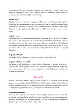 Law of Persons in South Africa Explained | PDF | Domicile (Law ...