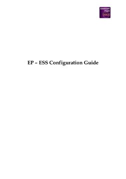 ESS Configuration Guide for SAP EP | PDF | World Wide Web | Internet & Web