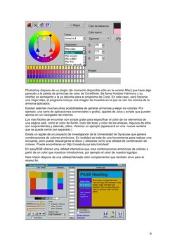 Photoshop dispone de un plugin (de momento disponible sólo en la versión Mac) que hace algo 
parecido a la paleta de armonías
