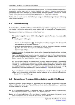 CHAPTER A. INTRODUCTION TO THE TUTORIAL
This brings you to the beginning of the selected tutorial exercise. For Exercise 1 th