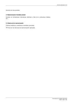 Armonía Aplicada II • 6 
Tecnicatura en Arreglos Musicales 
FHUC • ISM - UNL 
 
Armonía de nota sensible. 
 
4. 
4. 
4. 
4. R