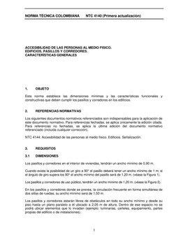 NTC 4140: Accesibilidad en Edificios | PDF | Ciencia y Tecnología ...