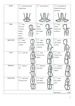 Postural Reed Reedco Posture Assessment Form | PDF