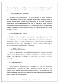 pg. 6                                                           BRCM College of Business Administration 
the market. Competi