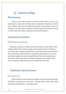 pg. 7                                                           BRCM College of Business Administration 
 
5) Industry setti