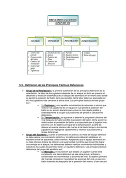 5.3 - Definición de los Principios Tácticos Defensivos  
 
Grupo de la Retardación : la primera subdivisión de los pri