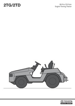 Toyota 2TG/2TD Towing Tractor Specs | PDF | Tire | Axle