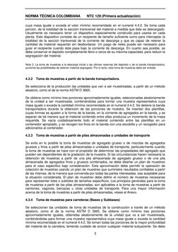 NORMA TÉCNICA COLOMBIANA 
NTC 129 (Primera actualización) 
 
3 
cuya masa iguale o exceda el valor mínimo recomendado en el