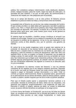 pública. Son verdaderos castigos: indemnización, multa, destitución, destierro, 
prisión, trabajos forzados, pena de muerte,