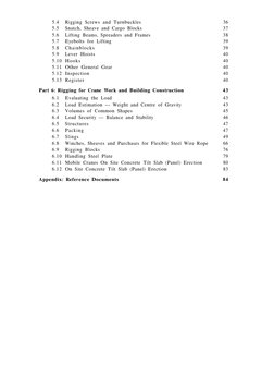 4   APPROVED CODE OF PRACTICE FOR LOAD-LIFTING RIGGING
5.4
Rigging Screws and Turnbuckles
36
5.5
Snatch, Sheave and Cargo Blo