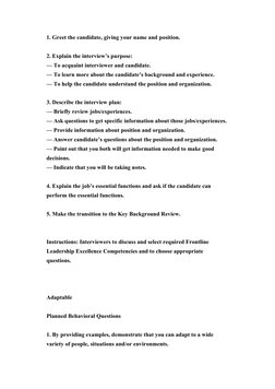 Targeted Selection Interview Guide | PDF | Competence (Human Resources ...