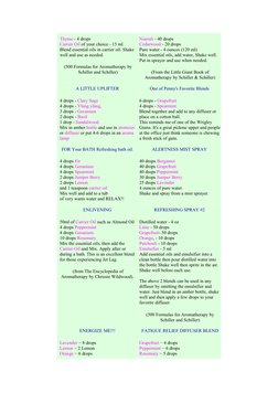 Thyme - (http://birchhillhappenings.com/aroma2py.htm#thyme) 4 drops 
Carrier Oil  (http://birchhillhappenings.com/aroma4.htm)